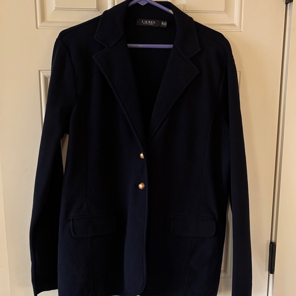 Ralph Lauren Dark Blue Blazer with Gold Buttons